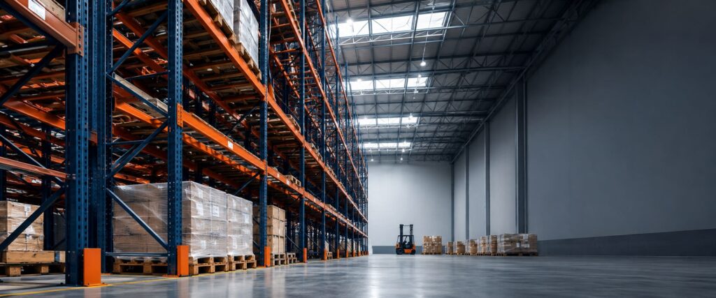 Kệ pallet hạng nặng trong kho công nghiệp Tuấn Văn